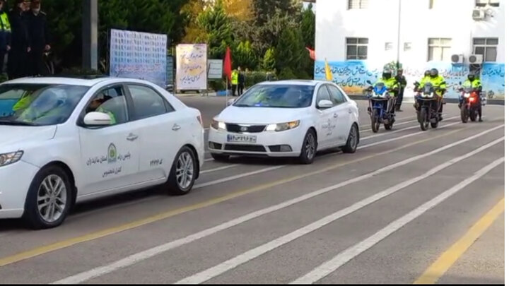 رزمایش زمستانی پلیس در مازندران