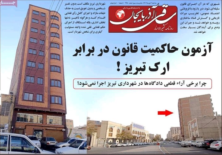 روزنامه های آذربایجان‌شرقی