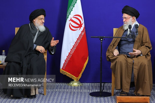 دیدار اعضای ستاد برگزاری کنگره بزرگداشت آیت‌الله العظمی میلانی با رهبر معظم انقلاب اسلامی