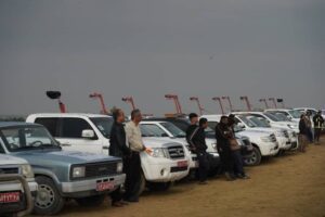 رزمایش مقابله با آفت ملخ صحرایی در بوشهر برگزار شد