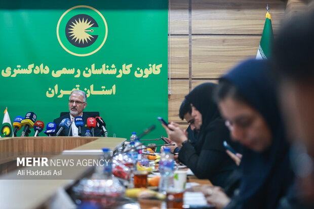 نشست خبری کانون کارشناسان رسمی دادگستری استان تهران