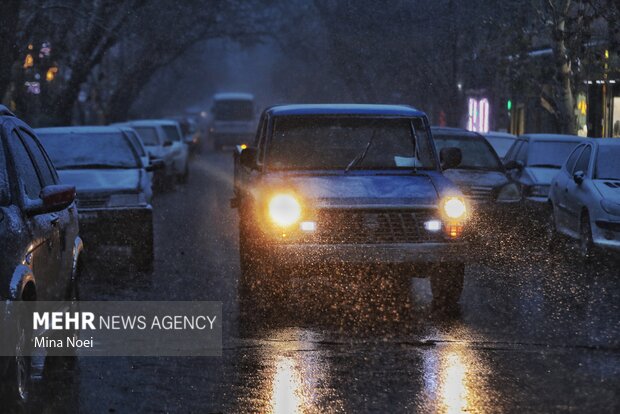 چهره تبریز زمستانی شد