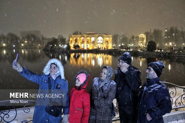 چهره تبریز زمستانی شد