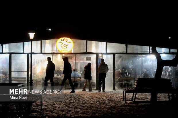 چهره تبریز زمستانی شد