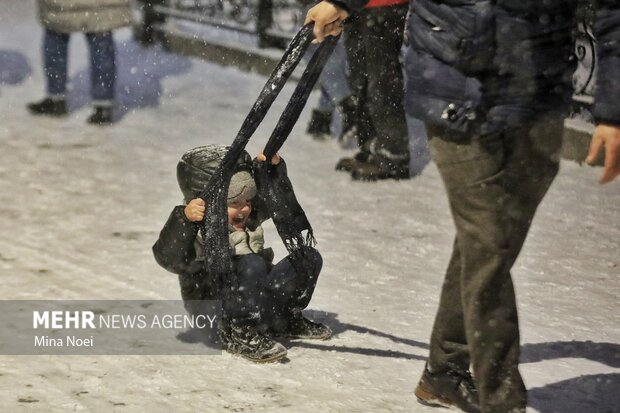 چهره تبریز زمستانی شد