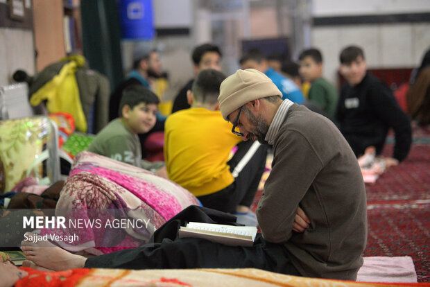 مراسم معنوی اعتکاف در همدان