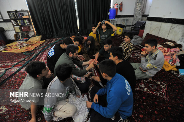 مراسم معنوی اعتکاف در همدان