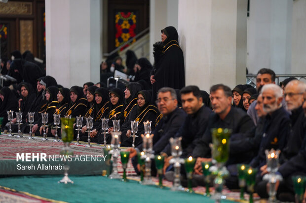 شام شهادت و خطبه خوانی حضرت شاهچراغ