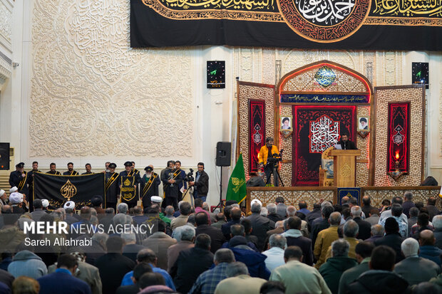 شام شهادت و خطبه خوانی حضرت شاهچراغ